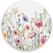 Wildflowers Coaster, Drinks Round Absorbent Stone Set with Ceramic Stone and Cork Base, Tabletop Protection Mats and Cups Place for Home Decor 2PCS